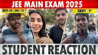 Student Reaction 28 JAN 2025 SHIFT 1 😔 UNEXPECTED PAPER #jee