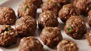 Greek Stuffed Meatballs | Delish