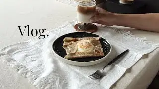夏休みの束の間の１人時間を楽しむ🌿🌞 / ガレットを作る🍳/ 友達と昼飲み🥣