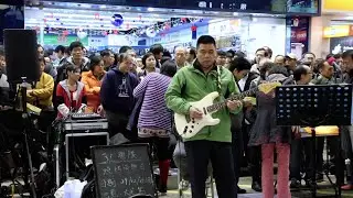 換到千般恨 + Unchained Melody - 3L樂隊 Busking Hong Kong 香港旺角街頭表演 131220