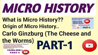MICRO HISTORY//Meaning, PART 1 //Origin of Micro History//Ranchi University PG syllabus/MA SEM3