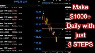 Boom and Crash Strategy || Make $1000 Daily || Boom and Crash Live Trade