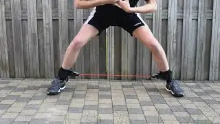 Oefeningen met de  SKLZ Lateral Resistor Pro