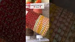 Launching new✨Rose 🌹,To place orders WhatsApp 9952601819 #bangles #babyshowerbangles