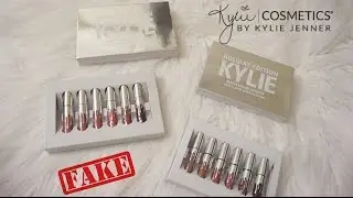 НАСТОЯЩЕЕ против ПОДДЕЛКИ: мини-матовые жидкие помады Kylie Cosmetics HOLIDAY Edition