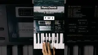 Piano Chords : F, Fm, F# | #pianotutorial #suffixpiano #pianochords #shorts
