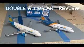 Comparing Two Differerent Livery Daron Realtoy Allegiant A320s in Double Model Review | Model Review