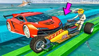 CORRE O TE ATROPELLO EN MOTO DE 3 RUEDAS!! RISAS ASEGURADAS! - GTA 5 ONLINE