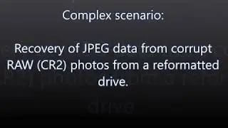 Background on the new deep-scan in JpegDigger. Recover JPEG from corrupted RAW on formatted drive.