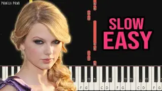 Taylor Swift - Karma | SLOW EASY Piano Tutorial by Pianella Piano