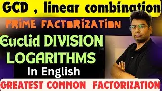 GCD|LINEAR COMBINATION|EUCLIDEAN ALGORITHMS|PRIME FACTORIZATION #GCD #prime   factorization