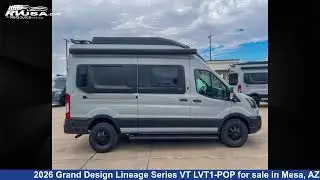 Unbelievable 2026 Grand Design Lineage Series VT Class B RV For Sale in Mesa, AZ | RVUSA.com