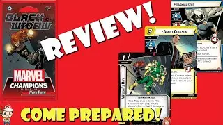 Get Prepared, The Black Widow Marvel Champions Hero Pack is Really Good! (Review)