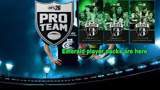 AFL 26 Pro team emerald player pack opening