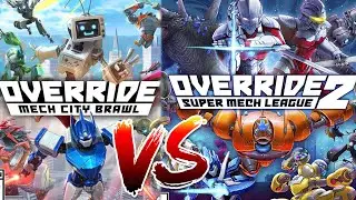 Override: Mech City Brawl vs Override 2: Mech City League