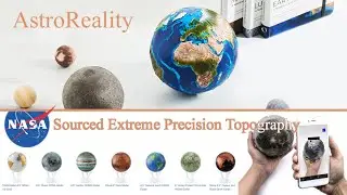 AstroReality: Smart Globe  كوكب ثلاثي الأبعاد  App, NASA Sourced Extreme Precision Topography, 4.72