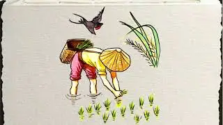 easy drawings | How to draw a farmer | filfel drawing