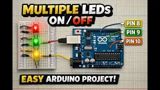 Arduino Project for Beginners: Blinking Multiple LEDs with Cirkit (Step-by-Step Tutorial)