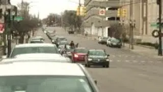 Cars line up in protest to Michigan election fight