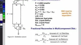 Multi-Component Distillation & Key and Non-Key Components