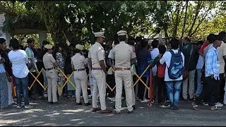 Protest of Student from various colleges of Andaman near JNRM against Deemed University