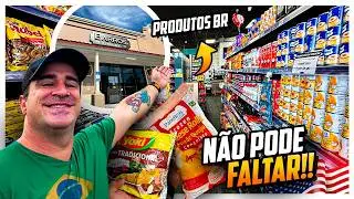 Desvendando um Verdadeiro Supermercado Brasileiro nos EUA 😱 SUPERMERCADO NOVO