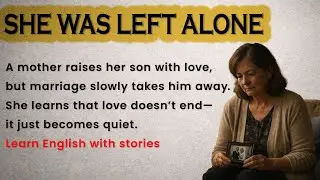 she was left alone | Learn English with Story | English Listening Practice