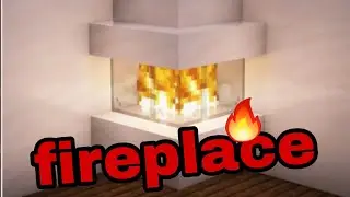 How to build a beautiful fireplace in Minecraft🤔🔥