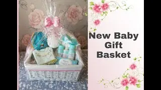 NEW BABY GIFT BASKET | CUTE GIFT | NEWBORN | GIFT WRAPPED
