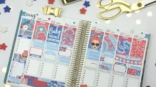 Plan with Me ft. The Glam Planner - Fourth of July Kit