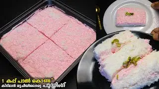 ☑️1 കപ്പ് പാൽ ഉണ്ടോ?പാത്രം കാലിയാകുന്ന വഴിയറിയില്ല, കിടിലൻ രുചിയിലൊരു പുഡ്ഡിംഗ്😋| Milk Pudding