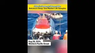 China’s Jiaolong Submersible Retrieves Deep-Sea Marine Life Samples #fyp  #fyp シ#marine