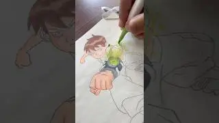 Ben 10 Drawing #ohuhumarkers #shorts #trending #viralvideo #ben10 #cartoon