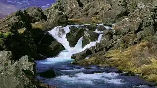 Calming Mountain Stream soundscape. (Natural Sounds) 4k uhd