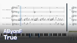AByanF - True Piano Music Sheet