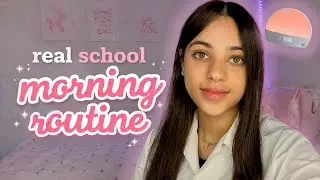 REAL SCHOOL MORNING ROUTINE *7AM ROUTINE, GRWM*📚🎀✨