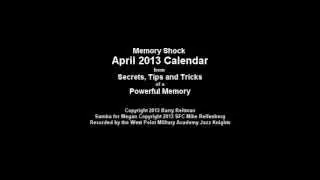 Memory Shock APRIL 2013 Calendar