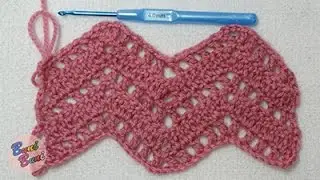 CROSETAT - Model Valuri ( Waves Stitch )