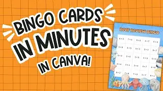 Создавайте собственные карточки для бинго в Canva за считанные минуты для учителей, учеников, кла...