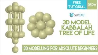 SelfCad Tutorial Tree Of Life Kabbalah - Try SelfCad Free 3D Modeling Software