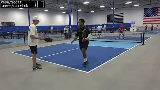 [Gold] Pesa T./Scott F. vs Brett W./Patrick C. (PK Legends Pickleball 2022/08/06)