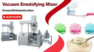 How the Vacuum Emulsifying Mixer Works? | Hand Sanitizer /Body Lotion Making Machine