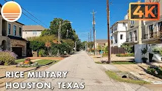 Rice Military Neighborhood in Houston, Texas! Drive with me!