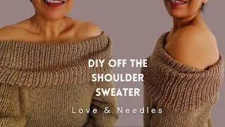 Sweater hombros descubiertos/ DIY #tejidos #handmade #dosagujas #tutorial #tejer #knitting #diy