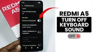 How to OFF Keyboard Sound in Redmi A5 - Keyboard Settings