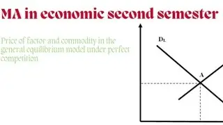 Price of factor and commodities in the general equilibrium model under perfect competition