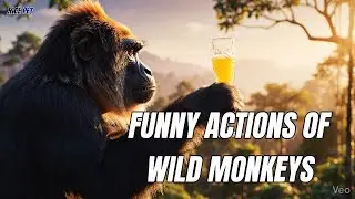 Funny Actions of Wild Monkeys🐒[Nice Pet]