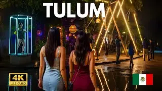 VIDA NOCTURNA en TULUM &iquest;REALMENTE vale la PENA? (TOUR REAL Completo) [4K HDR]