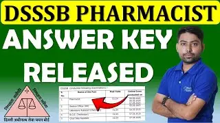 DSSSB PHARMACIST ANSWER KEY OUT😍🎯DSSSB PHARMACIST EXAM QUESTIONS #dsssbpharmacist #dsssbnotice #gdc