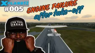 Cessna 172 Engine Failure After Takeoff (EFATO) Training in X-Plane 12 || Real PPL Pilot || #EFATO
